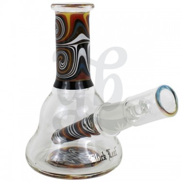 Bong mini de Cristal Black Leaf 11cm