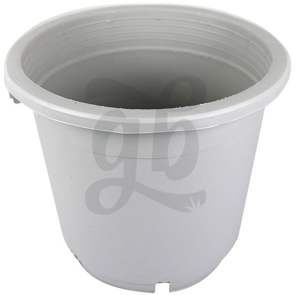 Large round white pot/container - GB