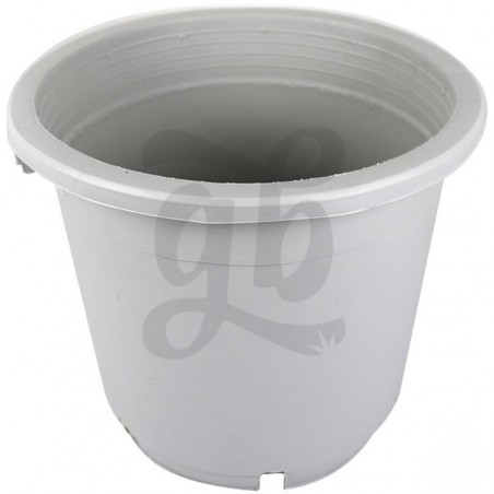 Large round white pot/container - GB