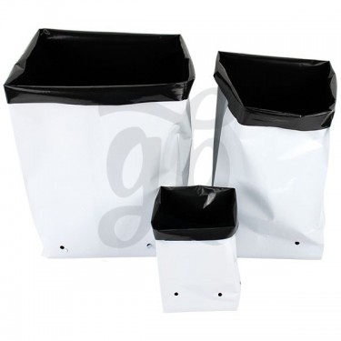 Buste di plastica da coltivazione varie misure colore bianco GB