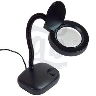 Comprar Flexo Lupa Negra 12w - Growbarato