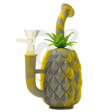 Bong Piña Silicona con cazoleta de cristal - GB The Green Brand
