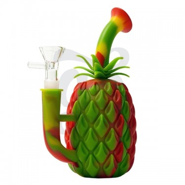 Bong Piña Silicona con cazoleta de cristal - GB The Green Brand