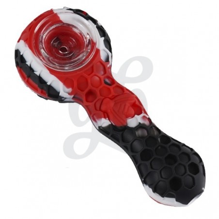 Pipa de Silicona Abeja rojo Pipa de Silicona Abeja rojo