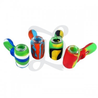 Pipa de Silicona con Quemador de Vidrio - GB The Green Brand