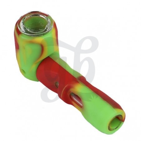 Pipa de Silicona Martillo Rasta