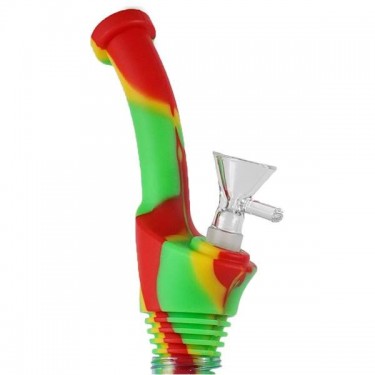 Pipe en silicone pour bouteilles rasta