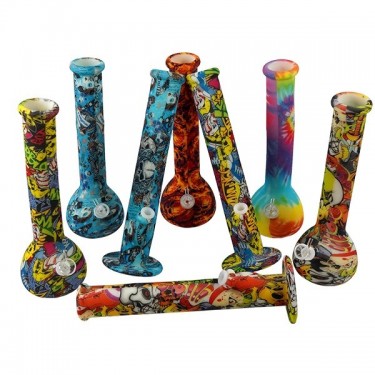 Bong Fluorescente de Silicona XL grupo