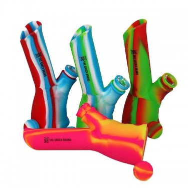 Portátil e chamativo Bong de silicone - GB a marca verde