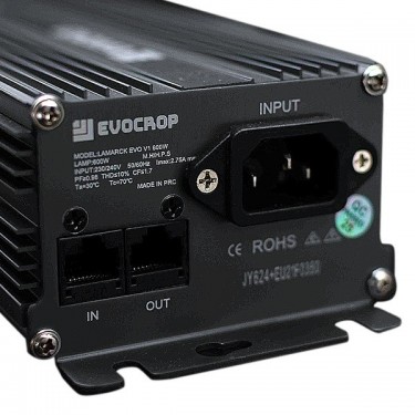 Kit Lamarck 600W Regulable balastro Evocrop 600w regulable