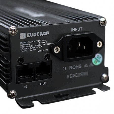 Kit Lamarck 600W Regulable balastro Evocrop 600w regulable