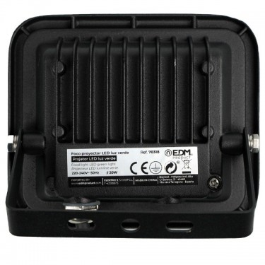 Foco Led 20W Luz Verde Black Edition - Grow Barato