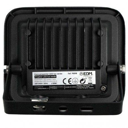 Foco Led 20W Luz Verde Black Edition - Grow Barato
