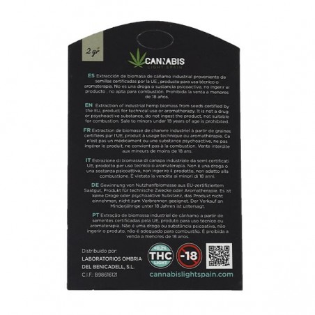 Extractions de CBD Cannabis Light Spain  Boîte derrière