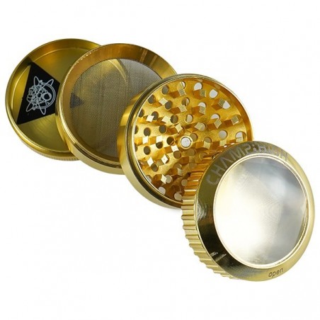 Grinder Metálico Champ High Magnifier Zoom 4 partes 50 mm partes