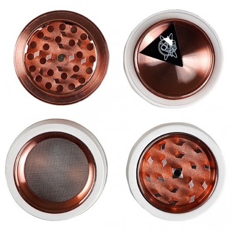 Grinder Champ High Porcelaine blanche avec tamis