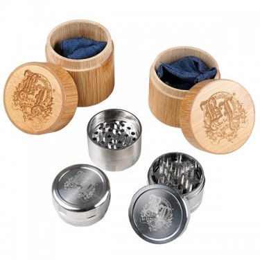 Grinder Acero Inoxidable Deluxe Black Leaf