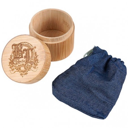 Grinder Deluxe Black Leaf : boîte en bambou et sac imitation jeans