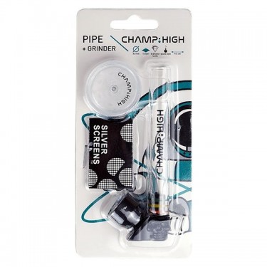 Pipa Cristal + Grinder Champ High