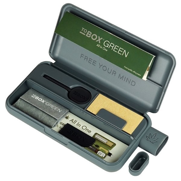 Pitillera all in one Tobox Green gris
