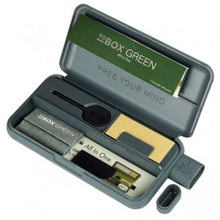 Pitillera all in one Tobox Green gris