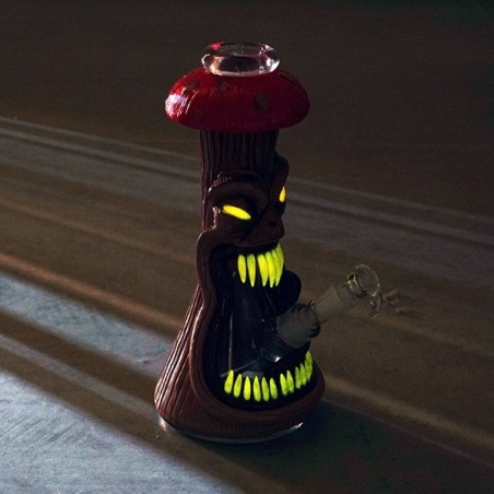 Bong Glass Mushroom Monster 31cm oscuridad