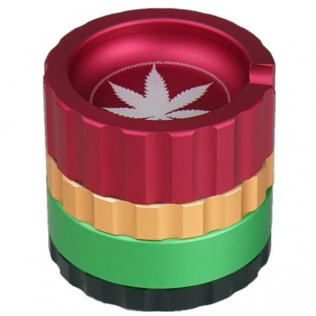 Grinder Rasta Amsterdam 4 partes cerrado