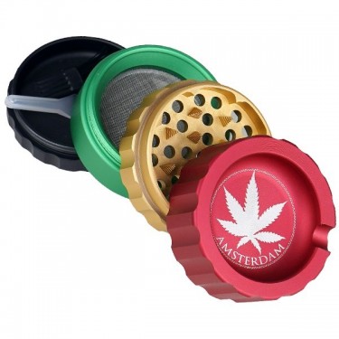 Grinder Rasta Amsterdam 4 partes
