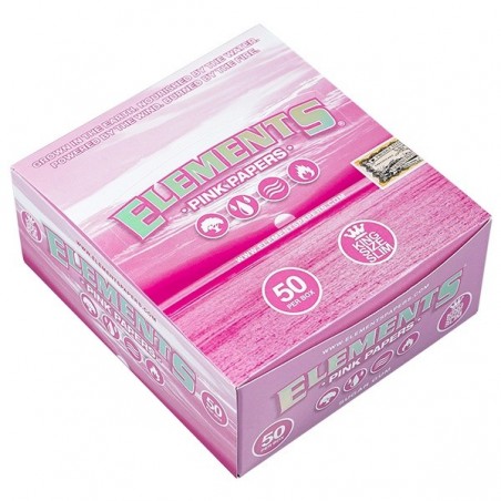 Elements Pink King Size Rolling Sheets displauy