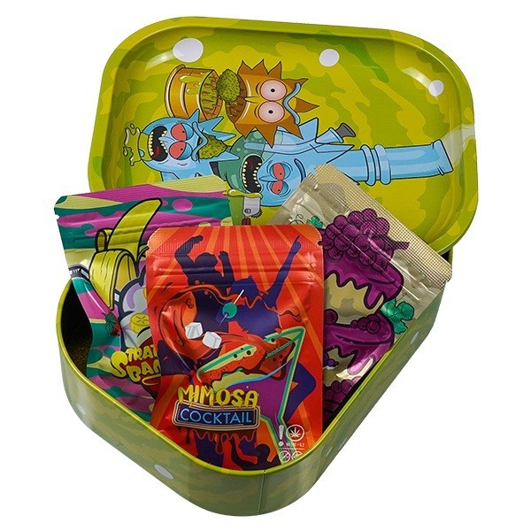 Pack CBD Indoor Selection + Caja de Metal con Bandeja de Liar 'R Things'