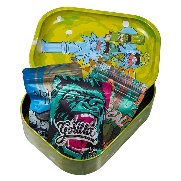 CBD Indoor Selection Pack + ‘R Things’ Metal Box with a Rolling Tray