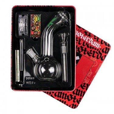 Set Bong con caja Greenline 16 cm componentes