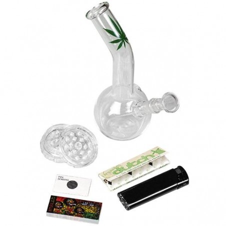 Conjunto Bong com caixa de linha verde 16 cm sem caixa
