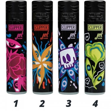 Clipper Psycho Flowers Jet Flame