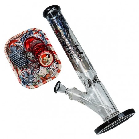 Bong con Maleta Ronin y Geisha Black Leaf kit