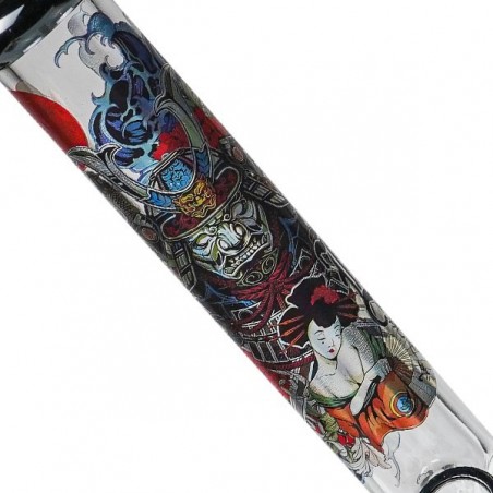 Bong con Maleta Ronin y Geisha Black Leaf detalle