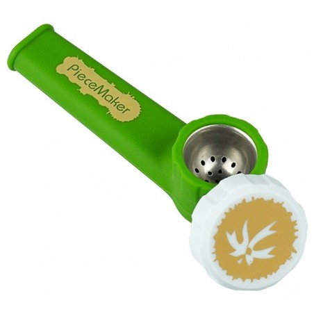 Pipa de silicona pequeña Karma verde