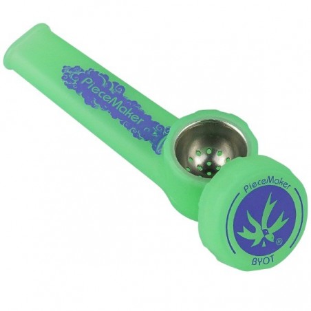 Pipa de silicona pequeña Karma verde