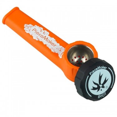 Pipa de silicona pequeña Karma naranja