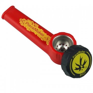 Pipa de silicona pequeña Karma roja