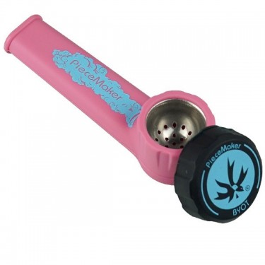 Pipa de silicona pequeña Karma rosa