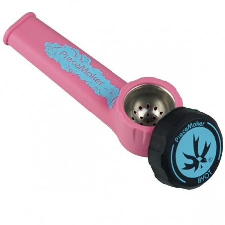 Pipa de silicona pequeña Karma rosa