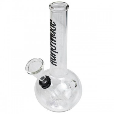 Bong de Vidrio con Bola y Sello de Goma