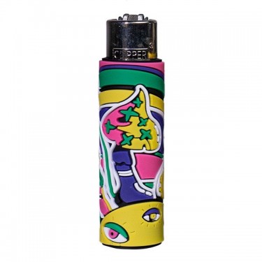 Mechero Clipper con Funda de Silicona Mush World 1