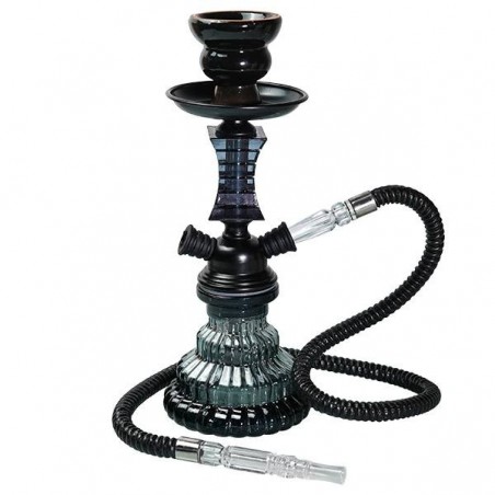 Shisha Fukita Fashionista 1 Tuyau Noir 29 cm