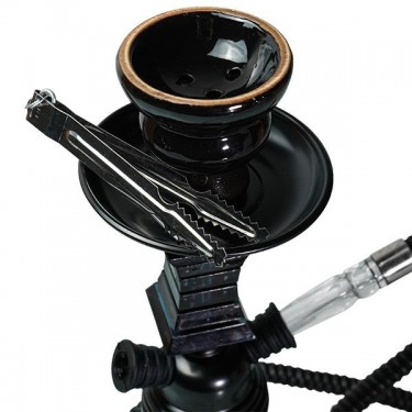 Fukita Fashionista 1 Black Hose Shisha 29 cm + tongs