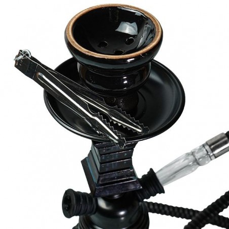 Fukita Fashionista 1 Black Hose Shisha 29 cm + tongs