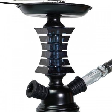 Shisha Fukita Fashionista 1 Tuyau Noir 29 cm base