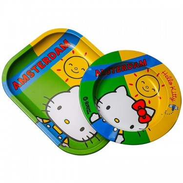 Kit Hello Kitty Classic Amsterdam Bandeja Pequeña + Cenicero