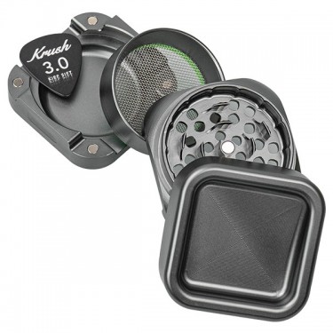 Krush Kube 3.0 Grinder de Aluminio gris